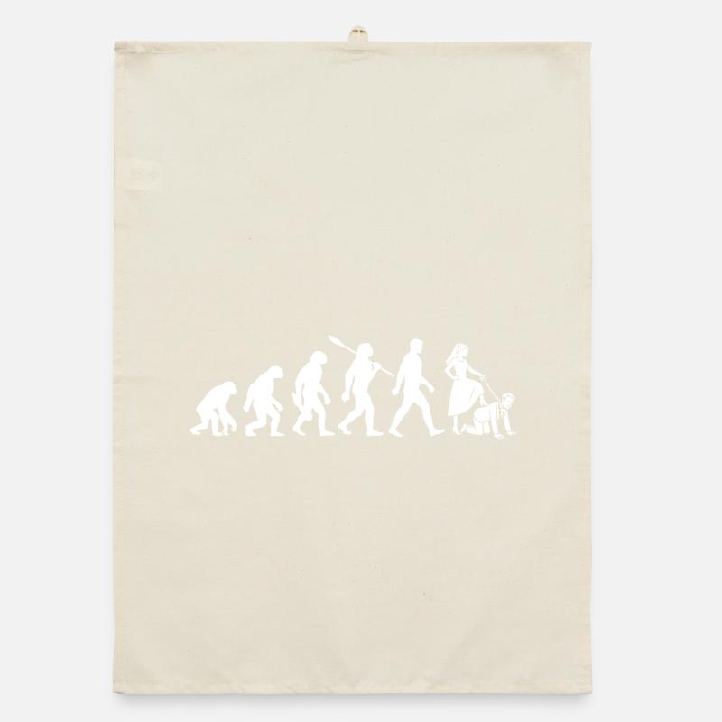 JGA Junggesellenabschied - Evolution Bachelor Organic Geschirrtuch