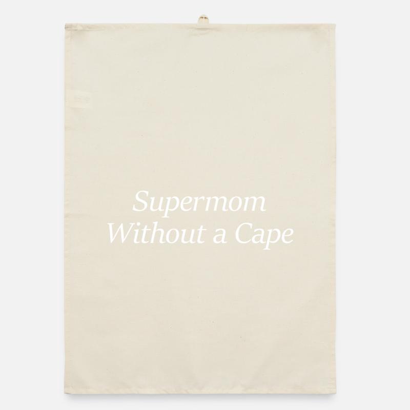 Supermom Without a Cape Organic dish towel