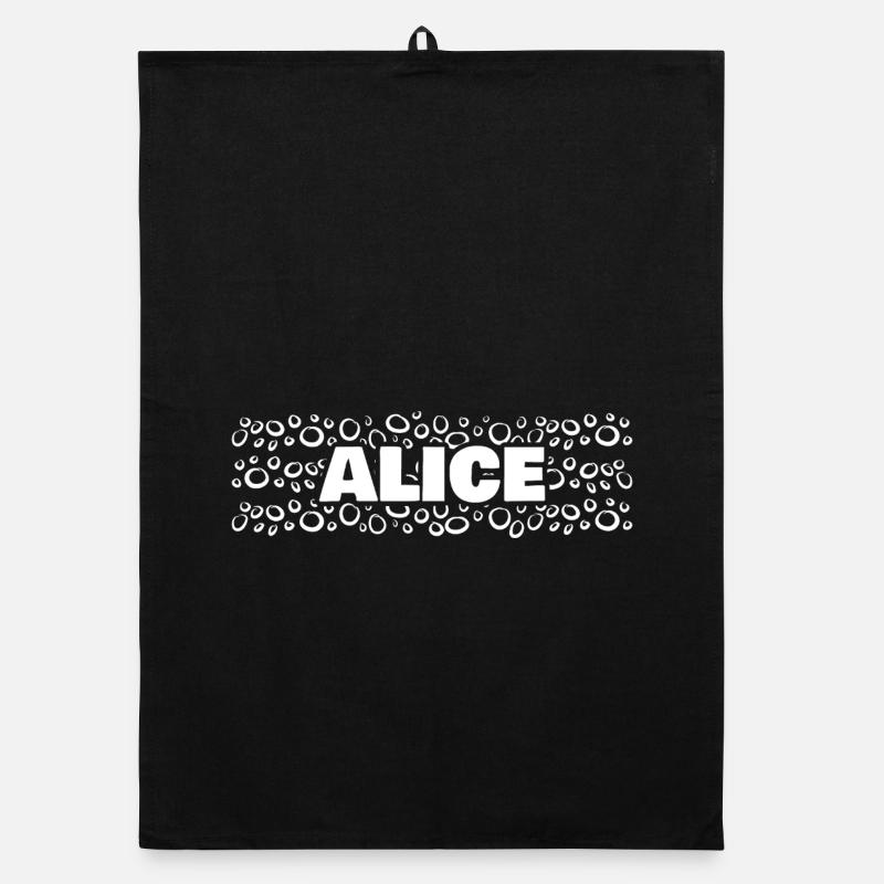 Typographie d'Alice Leopard Torchon bio