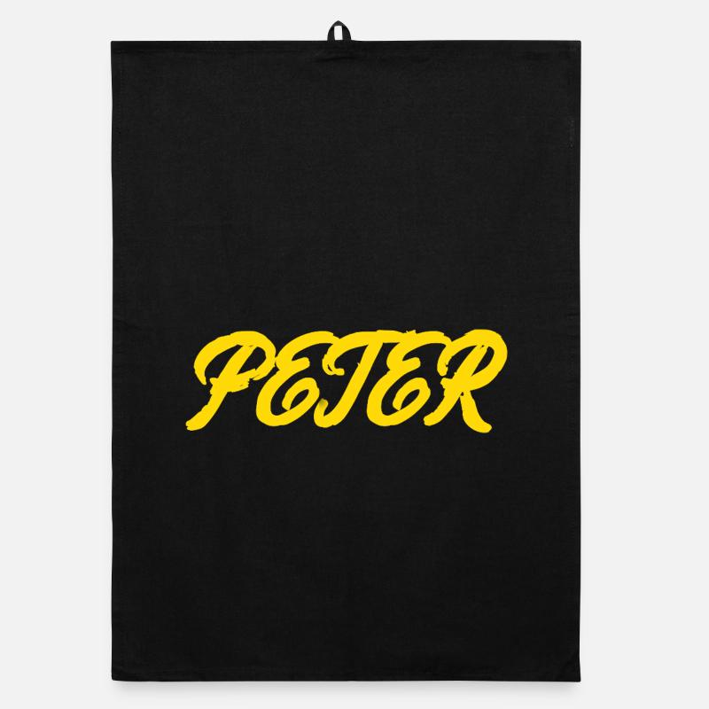 gel er text Peter Organic dish towel