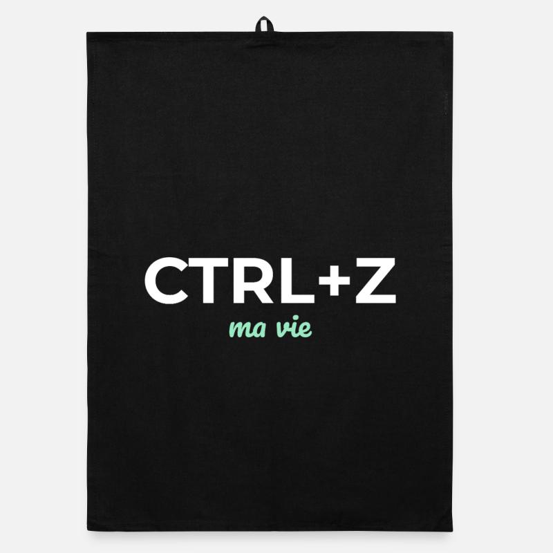 CTRL+Z My Life — Geek Humor Organic dish towel