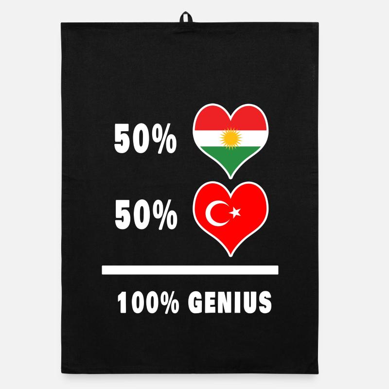 Kurdistan and Turkey Genius / present Organic dish towel