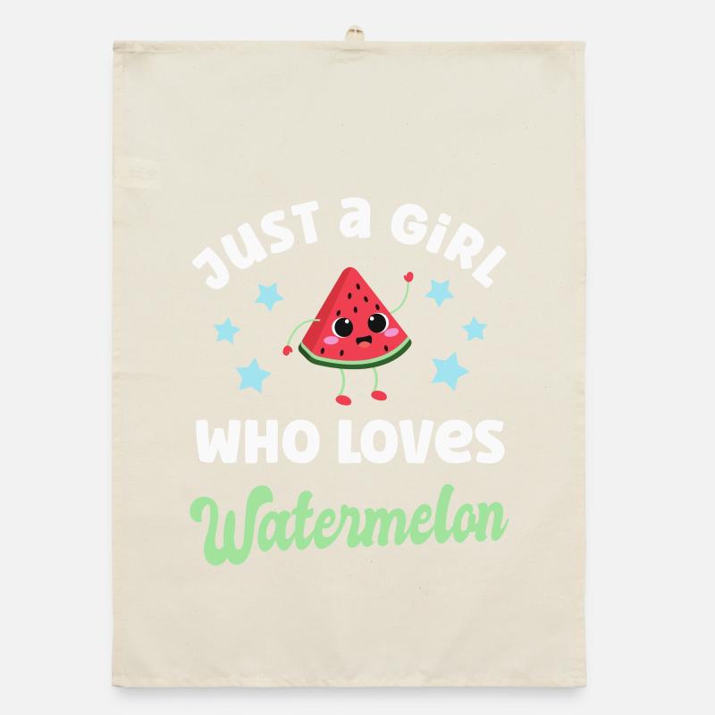 Wassermelone Kawaii Melone Organic Geschirrtuch