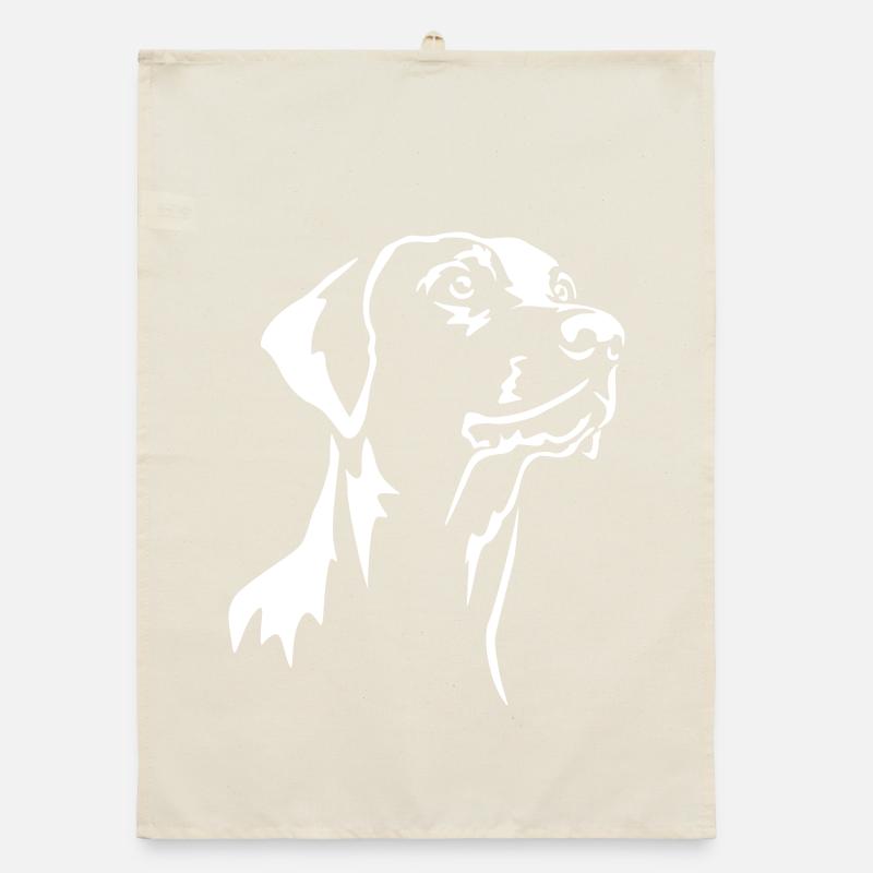 Doberman Head « Black Edition » Torchon bio