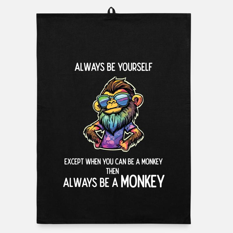 Always Be a Monkey Organic dish towel
