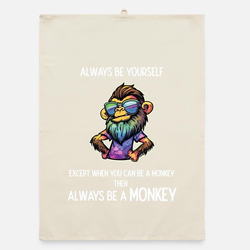 Sei immer ein Affe Organic Geschirrtuch