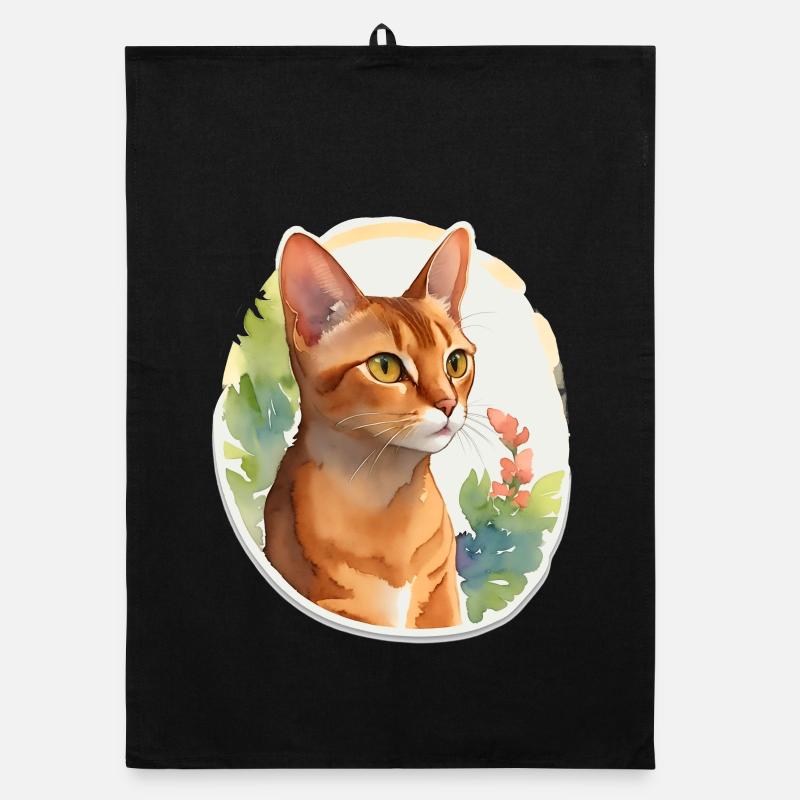 Abessinierkatze Organic Geschirrtuch