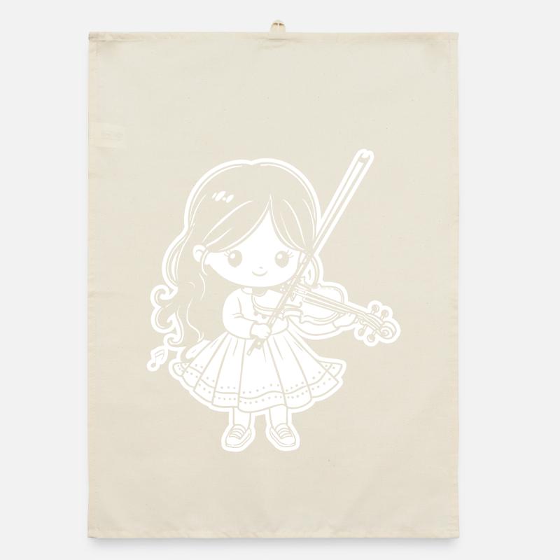 Violons Filles Torchon bio