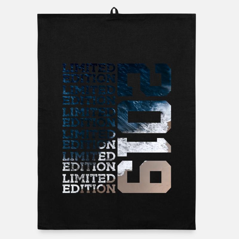ÉDITION LIMITÉE 2019 7 ANS 7E ANNIVERSAIRE - Torchon bio - noir