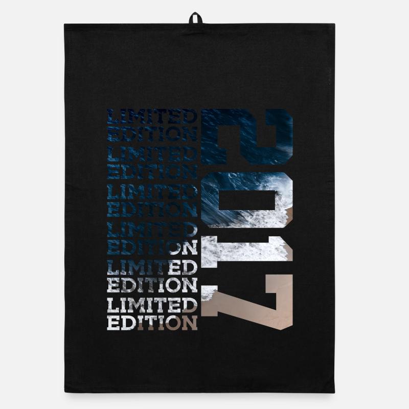 LIMITED EDITION 2017 9 YEARS 9TH BIRTHDAY Organic dish towel