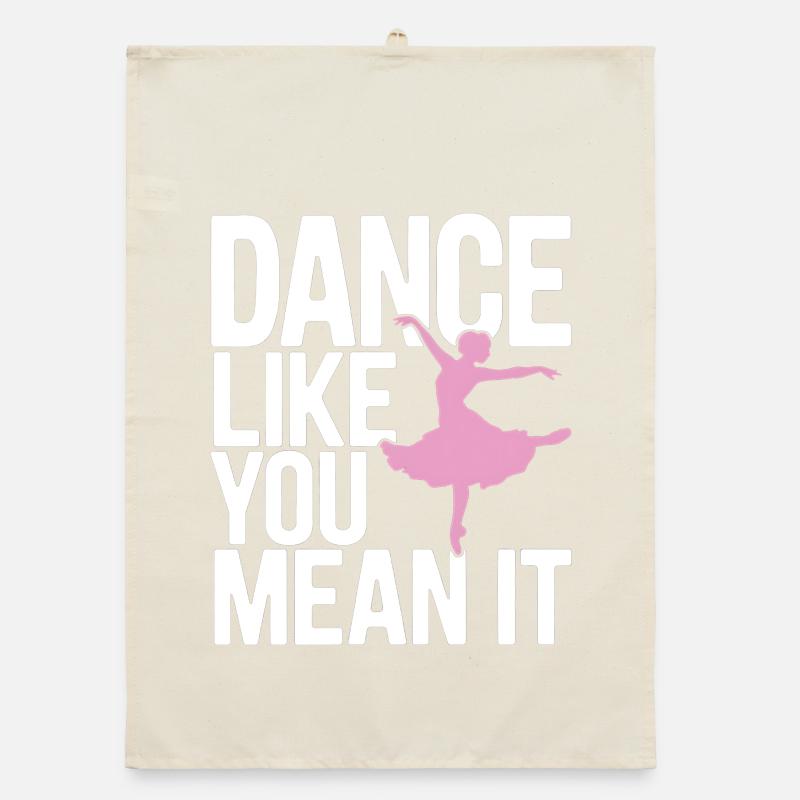 Dansez comme vous le pensez Typographie Design Torchon bio