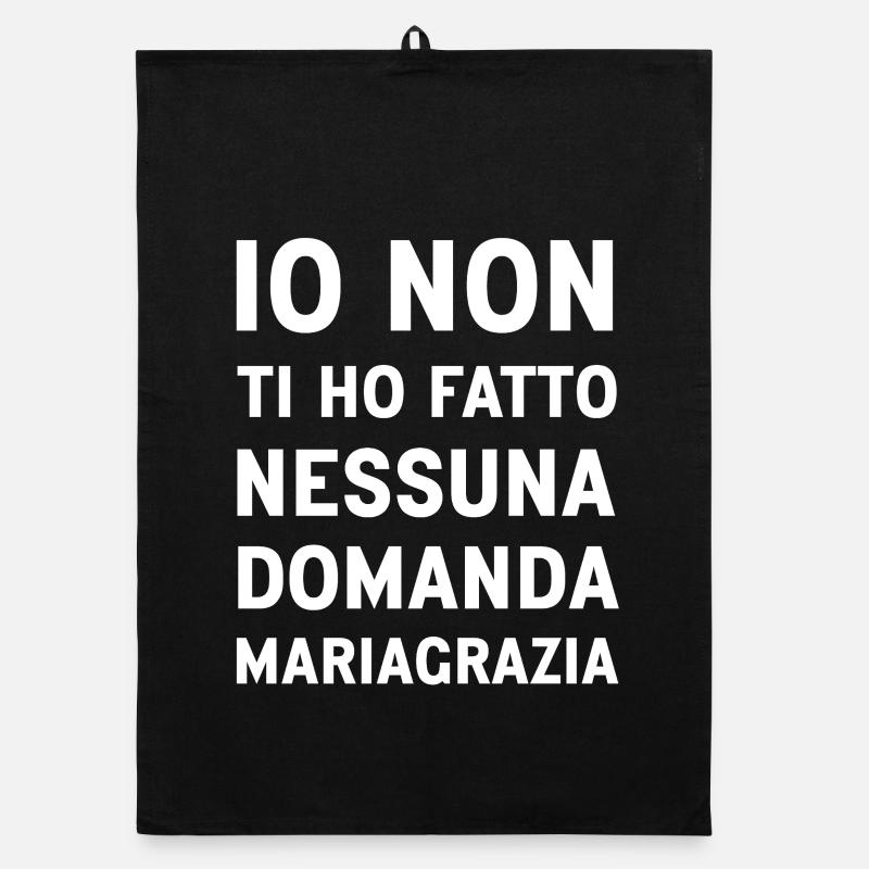 Mariagrazia (Version Noire) Torchon bio