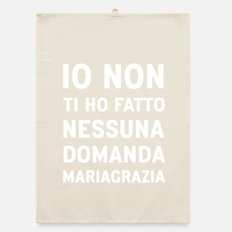 Mariagrazia (Version Noire) Torchon bio