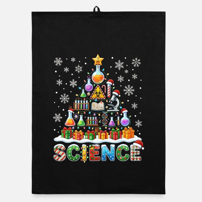 Wissenschafts Weihnachtsbaum Labor Geräte Geschenk Organic Geschirrtuch