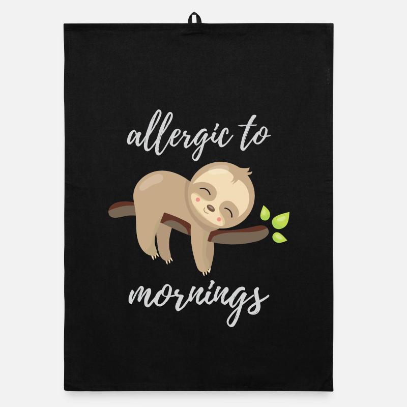 Allergique aux matins Torchon bio