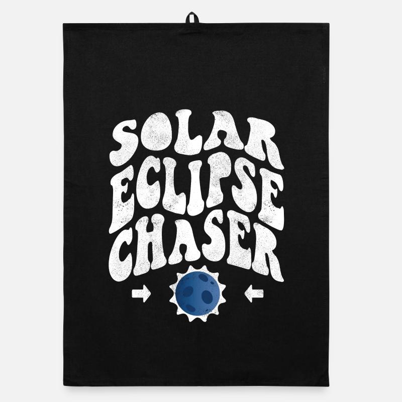 Solar eclipse chaser weiss Organic Geschirrtuch