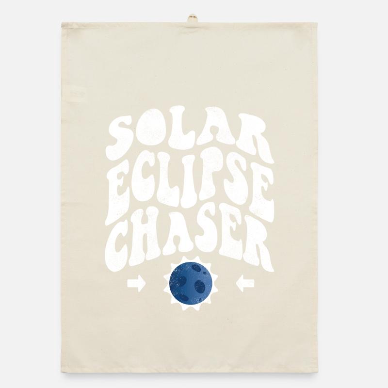 Chasseur d’éclipse solaire blanc Torchon bio