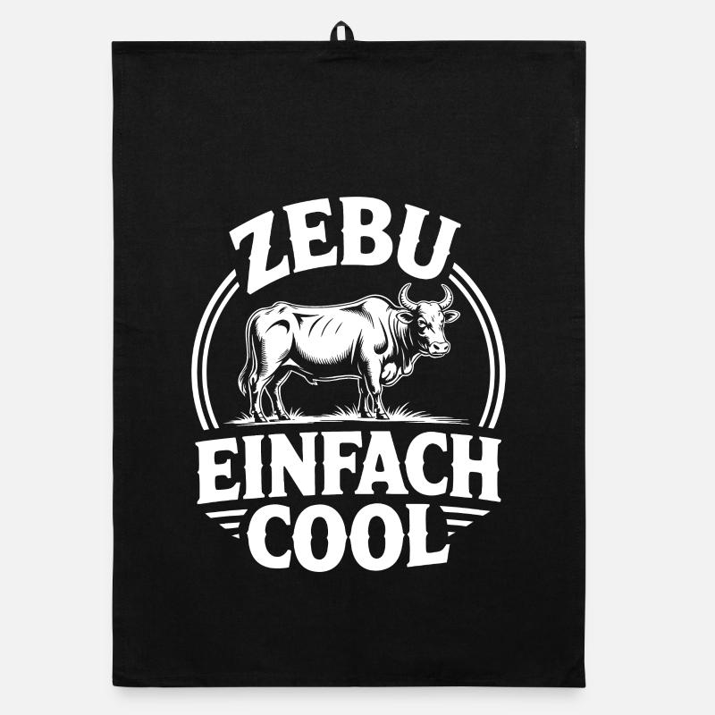 Zebu Simply Cool Circle Logo Organic dish towel