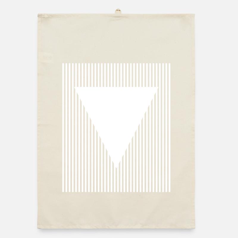 Conception géométrique des triangles et des lignes Torchon bio