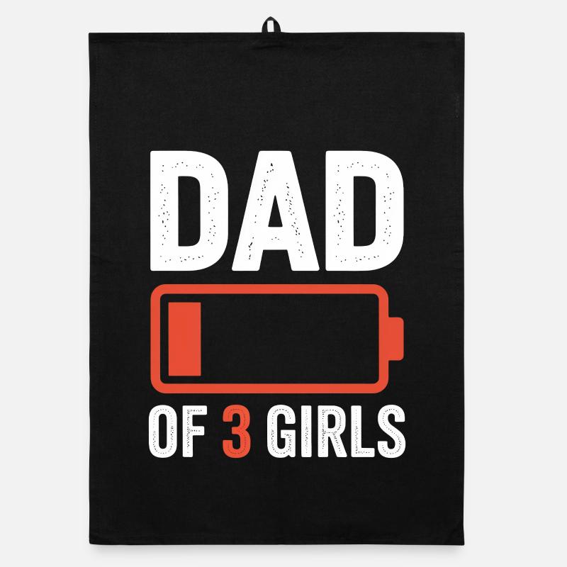 Papa de 3 filles Battery Pride Torchon bio