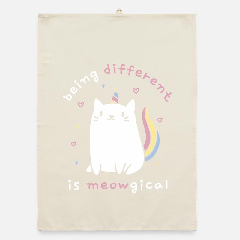 Anders zu sein ist meowgisch Organic Geschirrtuch