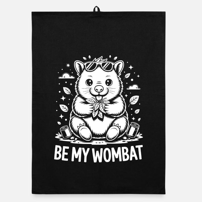 Dessin animé Be My Wombat Torchon bio