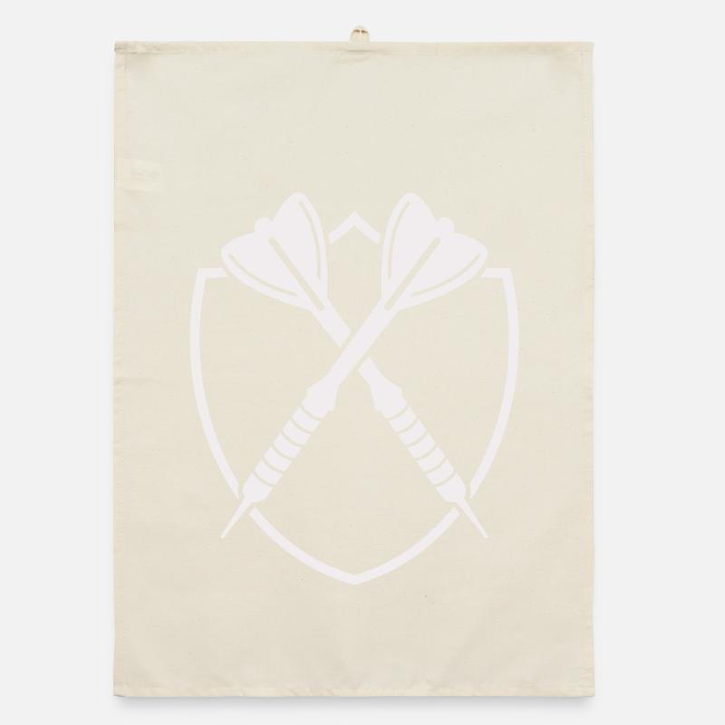 Darts Shield Cross – Precision Symbol Organic dish towel