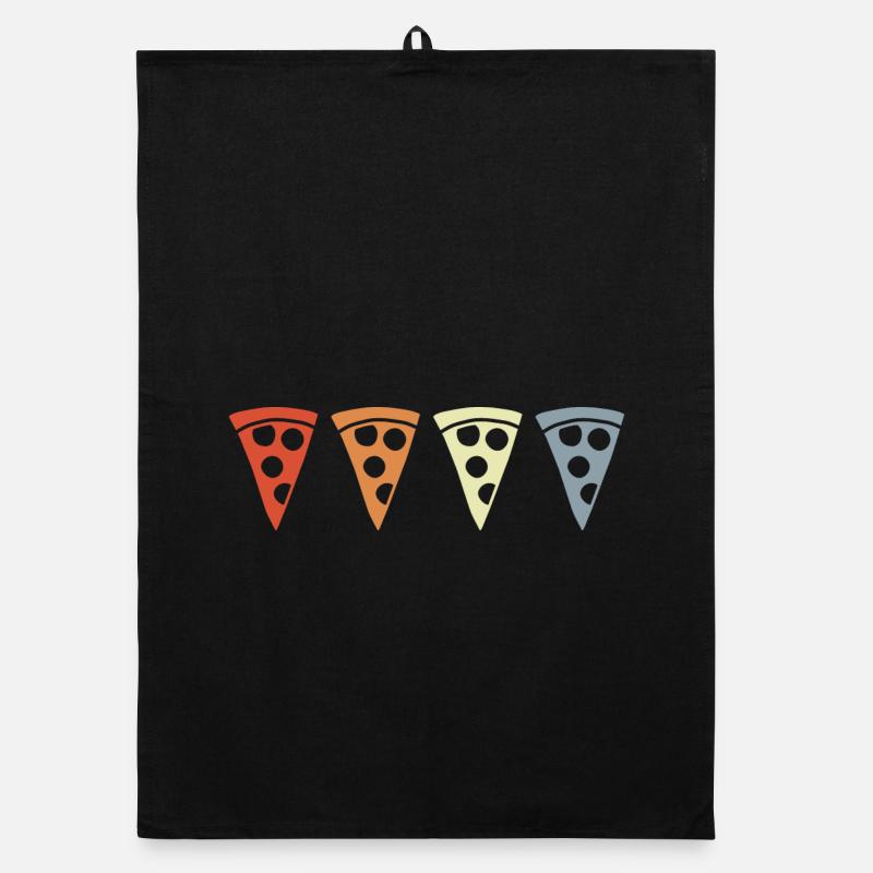 Tranche de pizza vintage Torchon bio