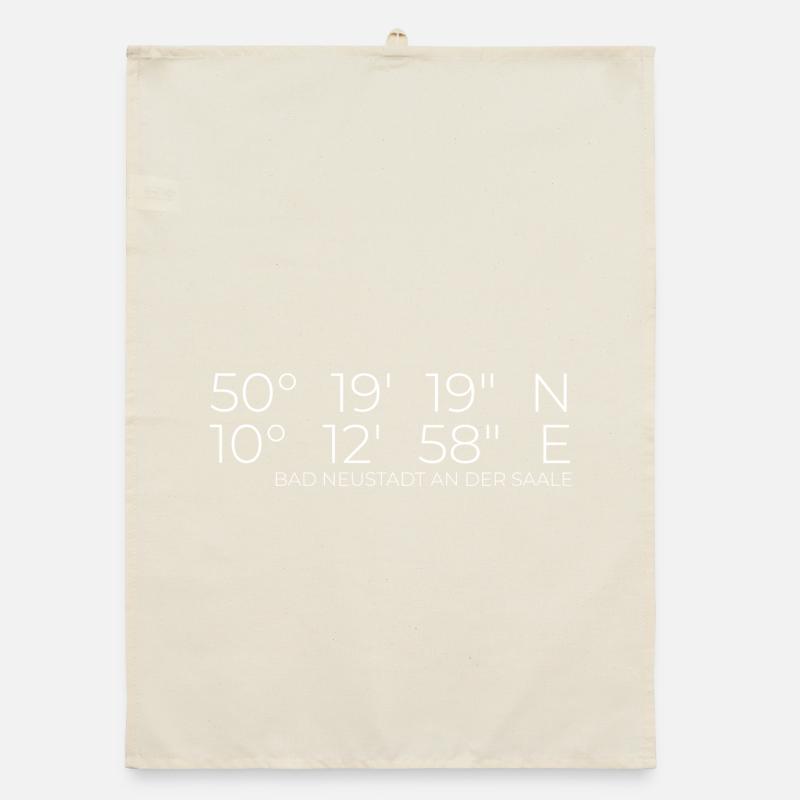 Coordinates Bad Neustadt an der Saale Organic dish towel