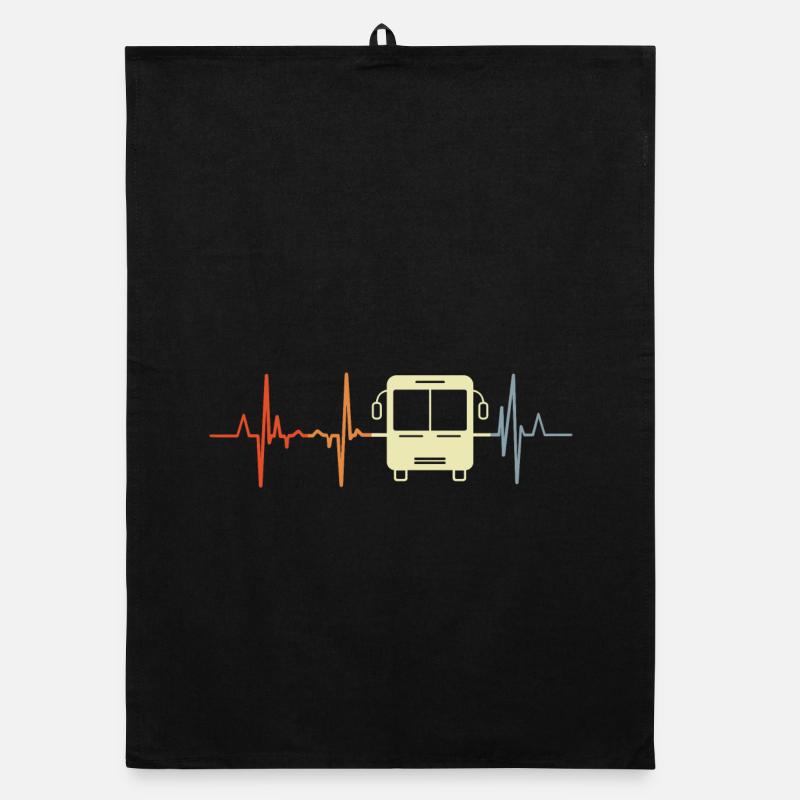 Bus Herzfrequenz Organic Geschirrtuch