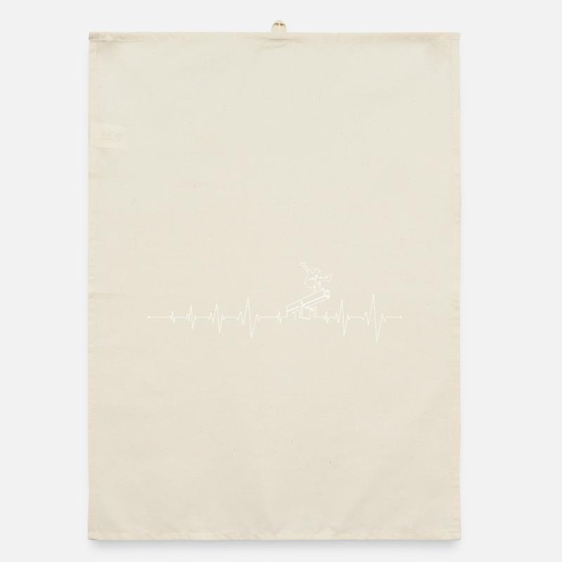 Heartbeat Diver on Platform Organic dish towel