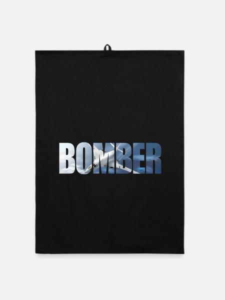 Bomber Tu-160 - Organic Geschirrtuch - Schwarz - Vorne