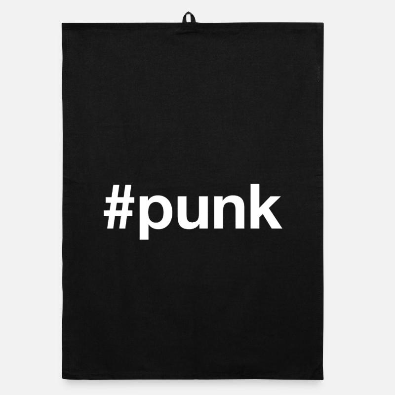 Punk Hashtag Organic dish towel
