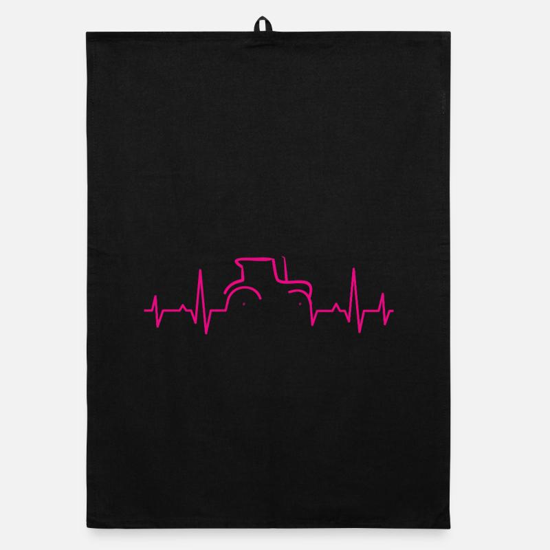 CARDIOGRAM TRAKTOR Magenta Organic dish towel