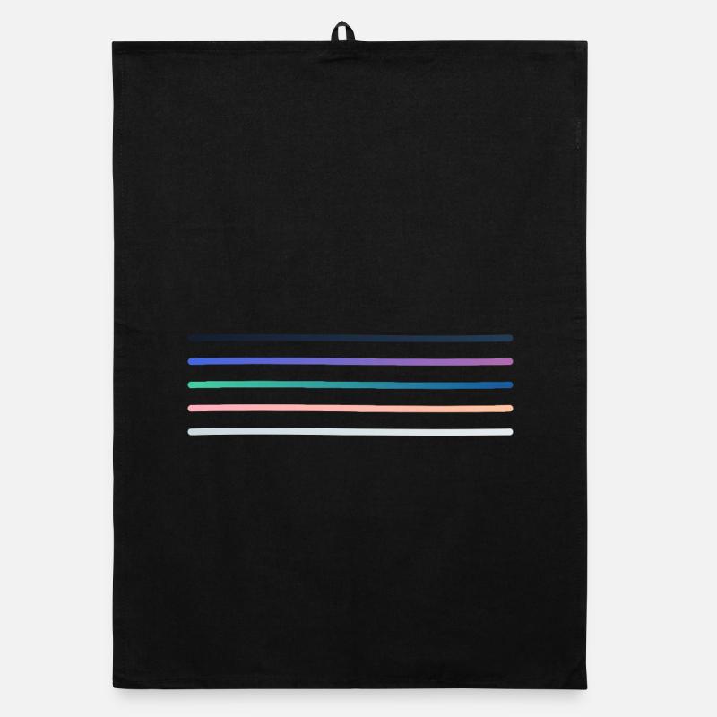 Vibrant stripe palette Organic dish towel