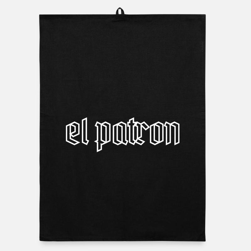 El Patron – Le look G le plus populaire - Torchon bio - noir