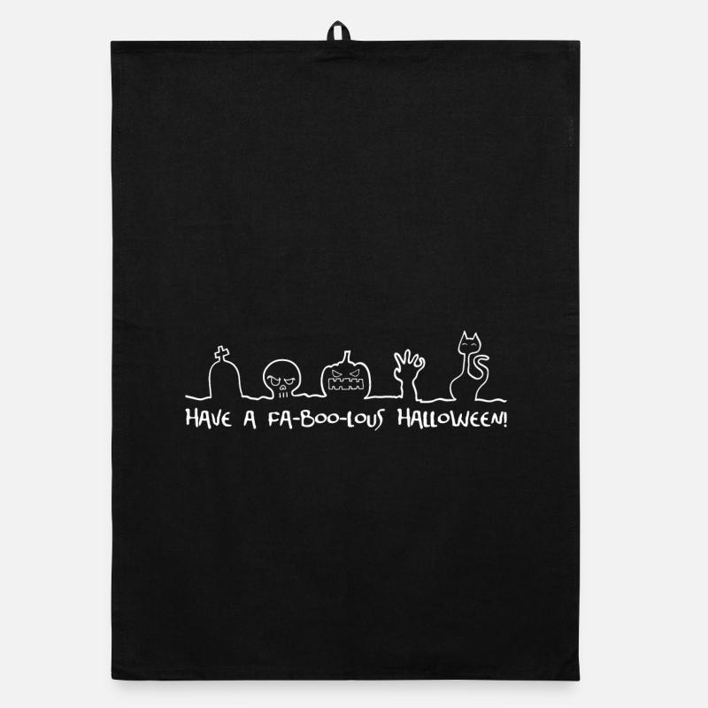 Have a fa-boo-lous Halloween Organic dish towel