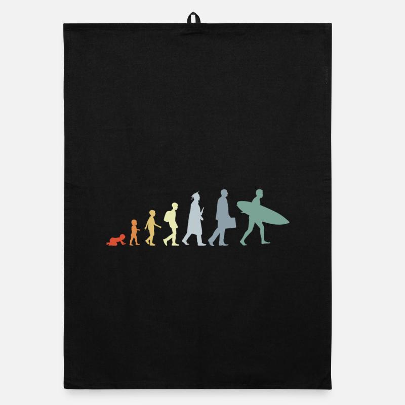 Kind zum Surfer Evolution Organic Geschirrtuch