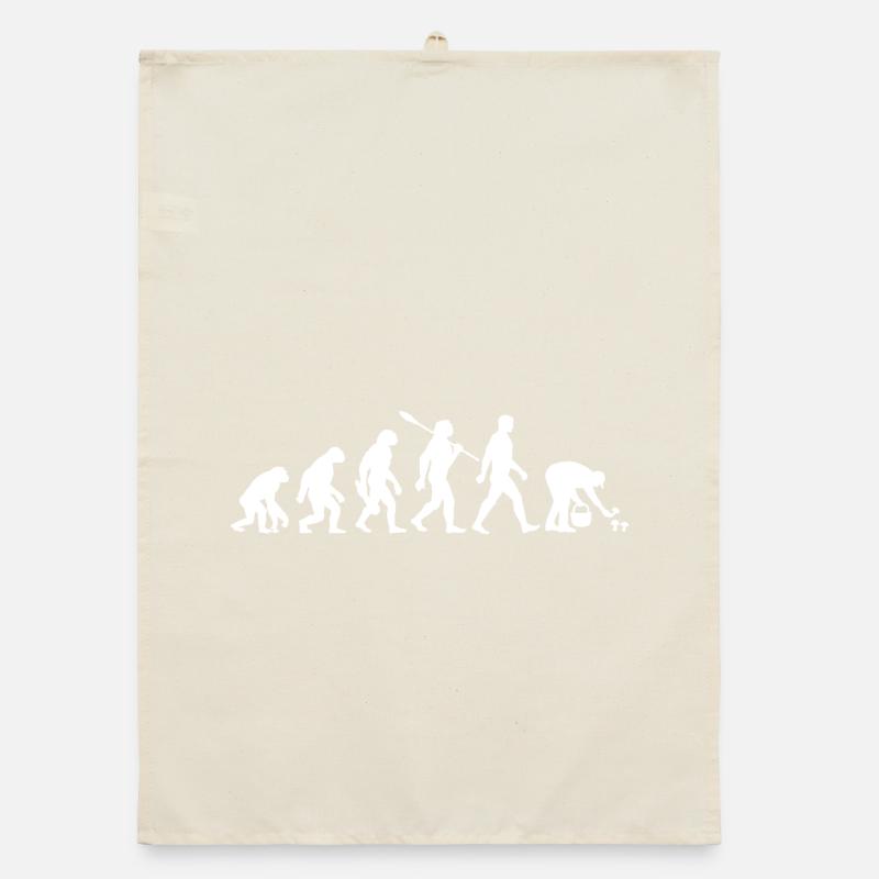 Evolution Mushroom Pickers, Mushroom Picking Organic dish towel