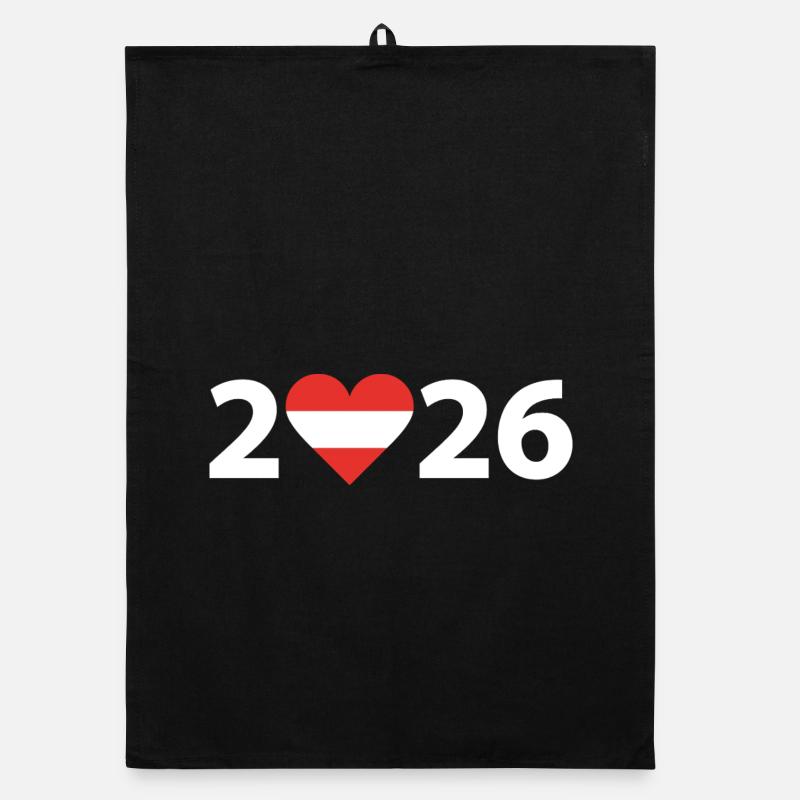 I love Austria 2026, vacation in Austria 2026 Organic dish towel