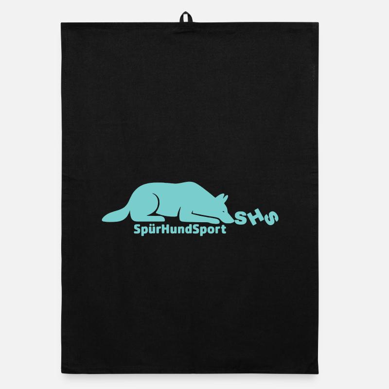 SHS logo mint Organic dish towel