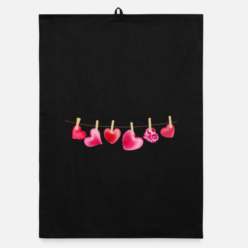 Idée cadeau cadeau de T-shirt en forme d’aquarelle pour corde à linge Torchon bio