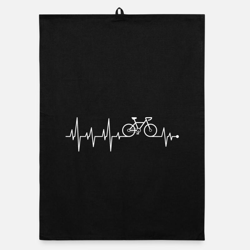 Cycle Heartbeat on ECG Organic dish towel