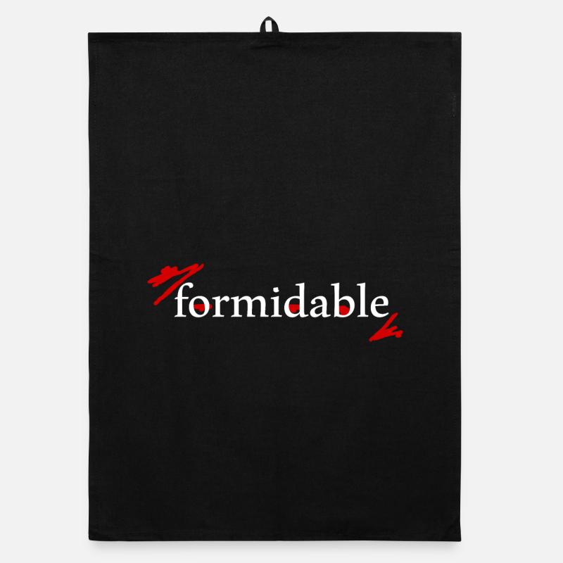 incroyablement formidable, la déclaration pour VOUS! - Torchon bio - noir