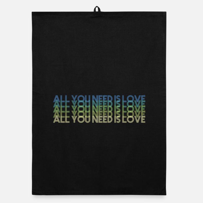 All You Need Is Love Gradient Organic dish towel