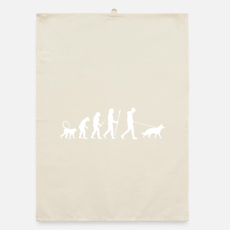 Evolution German Shepherd Organic dish towel