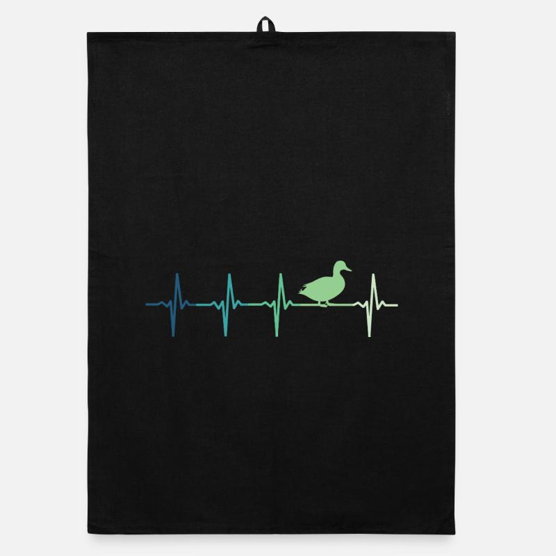 duck ducks beating Organic dish towel