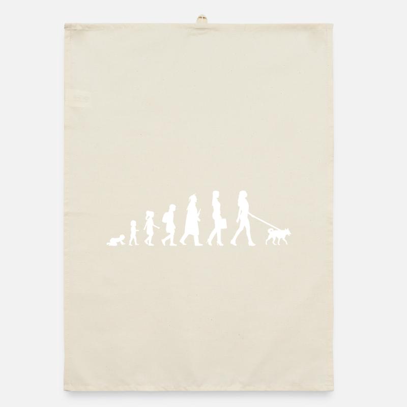 Evolution einer Hundehalterin Organic Geschirrtuch