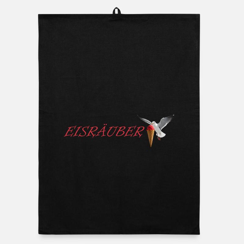 Conception d’un voleur de glace avec mouette volante Torchon bio