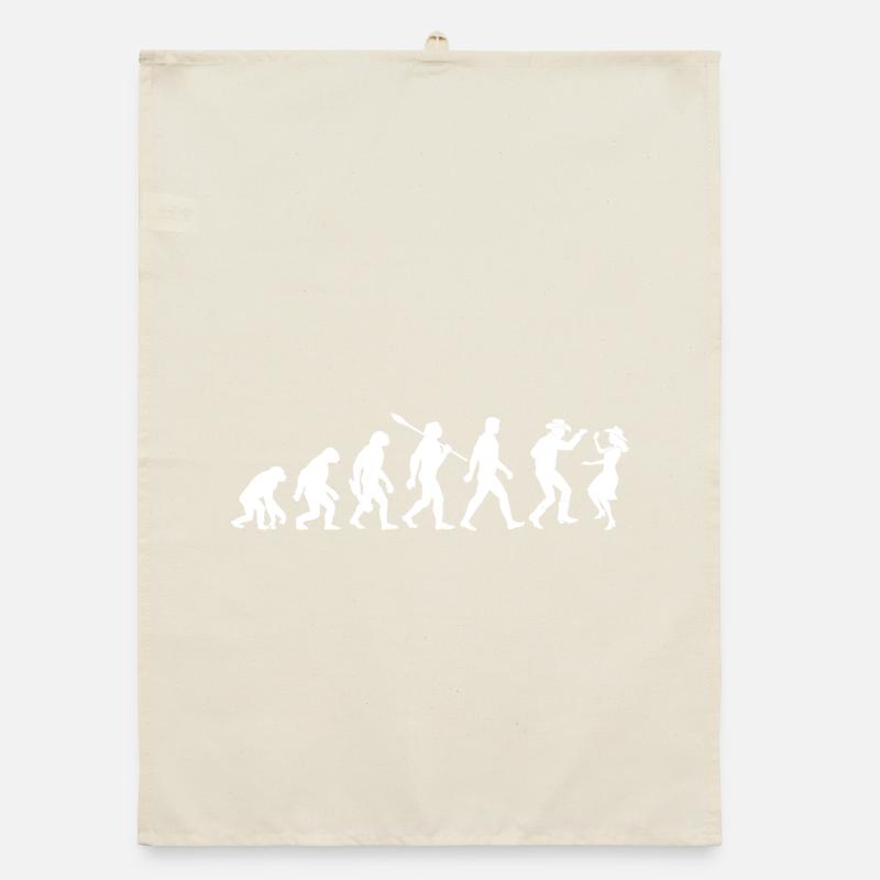Vintage Evolution - Line Dance - Gift Organic dish towel